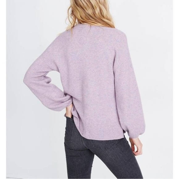 MADEWELL Payton Heather Lilac Sweater XXL NWT - Picture 3 of 8
